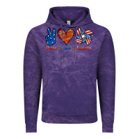 Cloud Purple Peace Love America Vintage Hoodie - Jasminsmagicworld