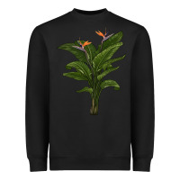 Black the bird of paradise Heavyweight Sweatshirt - LillyAllenDesigns