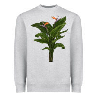 Heather Grey the bird of paradise Heavyweight Sweatshirt - LillyAllenDesigns