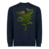 Navy the bird of paradise Heavyweight Sweatshirt - LillyAllenDesigns