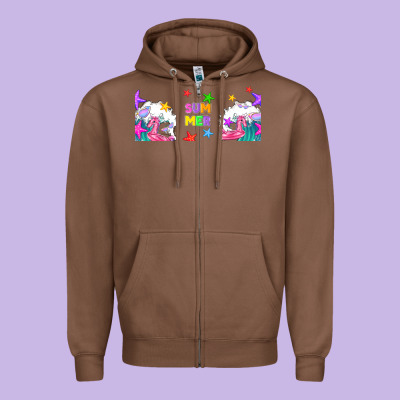 Summer Zipper Hoodie Designed By Tumblerdesignbyshophia