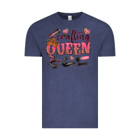 Vintage Denim crafting queen Vintage Tee - NancyCooperArtShop