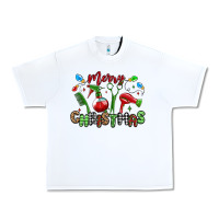 White merry christmas hair dresser Urban Heavy Tee - MaliasSmallBusiness