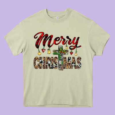 Merry Christmas Heavy Core Tee Designed By Jahusdesignshop