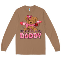 Toasted Coconut my valentine is my daddy Long Sleeve Tee - LillyAllenDesigns