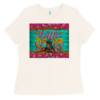 Bone Rottie mom with roses Ladies Tee - Artiststas