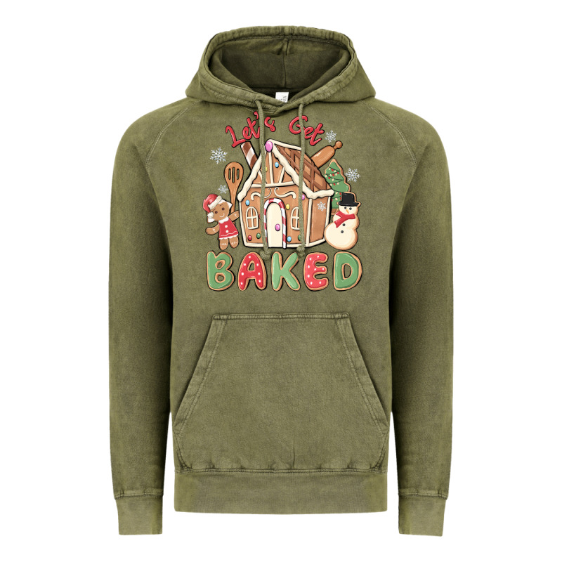 Let's Get Baked Vintage Hoodie by MaliasSmallBusiness | Teevron