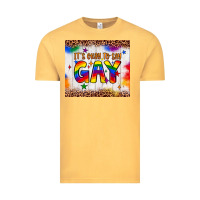 Vintage Mustard it's okay to say gay tumbler Vintage Tee - JahusDesignShop