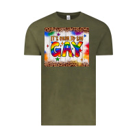 Vintage Olive it's okay to say gay tumbler Vintage Tee - JahusDesignShop