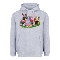 Heather Grey Easter gnomies truck  Easter Day Heavyweight Hoodie - CowGirlArtShop