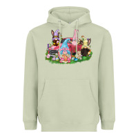 Matcha Easter gnomies truck  Easter Day Heavyweight Hoodie - CowGirlArtShop