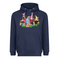 Navy Easter gnomies truck  Easter Day Heavyweight Hoodie - CowGirlArtShop