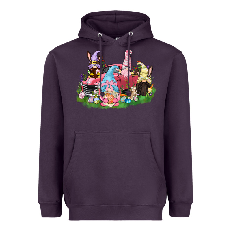 Easter Gnomies Truck  Easter Day Heavyweight Hoodie by CowGirlArtShop | Teevron