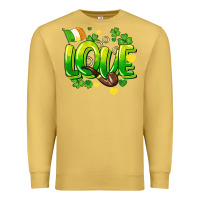 Antique Gold Love St. Patrick's Day Premium Sweatshirt - HowdyJamesFarm