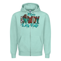 Seafoam Western More Howdy Less Hate Cowboy Hat Gemstone Zipper Hoodie - HowdyJamesFarm