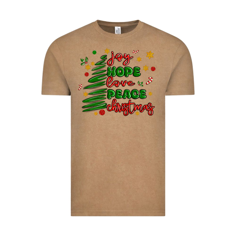 Joy Hope Love Peace Christmas Vintage Tee by MaliasSmallBusiness | Teevron