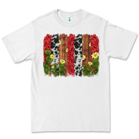 White cactus cowhide  brushstroke Premium Tee - AdoDesignShop