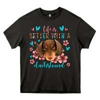 Asphalt life is better with a dachshund Heavy Core Tee - Jasminsmagicworld