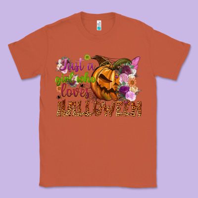 Just A Girl Who Loves Halloween Classic Tee Designed By Nancycooperartshop