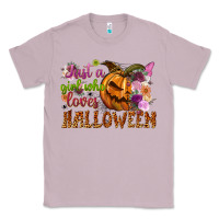 Lilac just a girl who loves halloween Classic Tee - NancyCooperArtShop