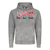 Cloud Rock peace love books Vintage Hoodie - MaliasSmallBusiness