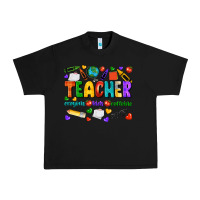 Black teacher crayons kids caffeine Urban Heavy Tee - NancyCooperArtShop