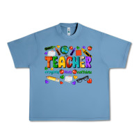 Pebble Blue teacher crayons kids caffeine Urban Heavy Tee - NancyCooperArtShop