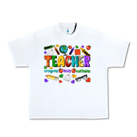 White teacher crayons kids caffeine Urban Heavy Tee - NancyCooperArtShop