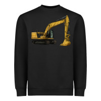 Black Excavator Heavyweight Sweatshirt - LillyAllenDesigns
