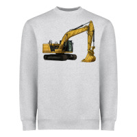 Heather Grey Excavator Heavyweight Sweatshirt - LillyAllenDesigns