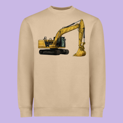 Excavator Heavyweight Sweatshirt Designed By Lillyallendesigns