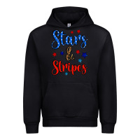 Black stars & stripes Urban Hoodie - BundleAndBundleShop