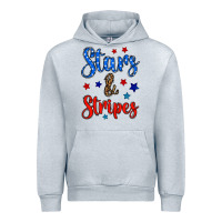 Heather Grey stars & stripes Urban Hoodie - BundleAndBundleShop