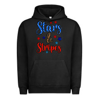 Pigment Black stars & stripes Urban Hoodie - BundleAndBundleShop