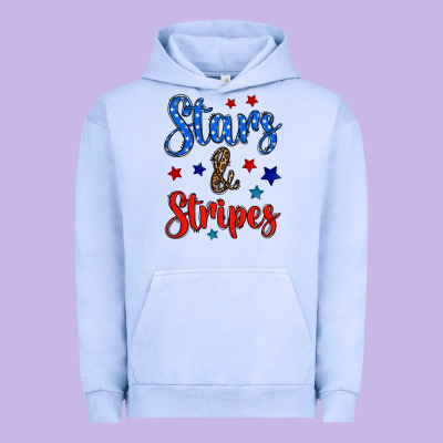 Stars & Stripes Urban Hoodie Designed By Bundleandbundleshop