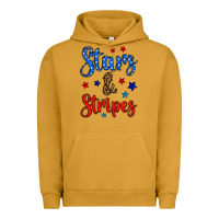 Pigment Peanut Butter stars & stripes Urban Hoodie - BundleAndBundleShop
