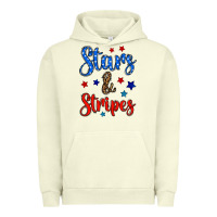 Pigment Pistachio stars & stripes Urban Hoodie - BundleAndBundleShop