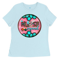 Baby Blue nurse round earrings 3 Ladies Tee - BundleAndBundleShop