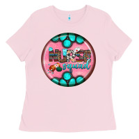 Bubblegum Pink nurse round earrings 3 Ladies Tee - BundleAndBundleShop