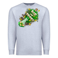 Heather Grey Bad and boozy Premium Sweatshirt - CowGirlArtShop