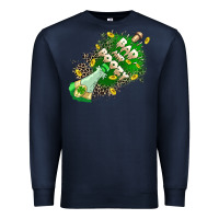 Navy Bad and boozy Premium Sweatshirt - CowGirlArtShop