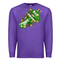 Purple Bad and boozy Premium Sweatshirt - CowGirlArtShop