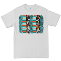 Dove Grey serape leopard cowhide  brushstroke Premium Tee - AdoDesignShop