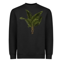 Black palm tree Heavyweight Sweatshirt - LillyAllenDesigns