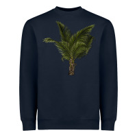 Navy palm tree Heavyweight Sweatshirt - LillyAllenDesigns