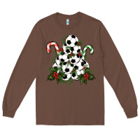 Chestnut Lightning Soccer Christmas Tree Long Sleeve Tee - RanaPortraitStore