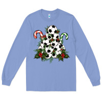 Colony Blue Lightning Soccer Christmas Tree Long Sleeve Tee - RanaPortraitStore