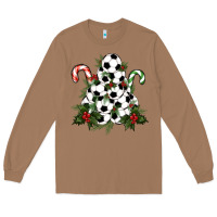 Toasted Coconut Lightning Soccer Christmas Tree Long Sleeve Tee - RanaPortraitStore
