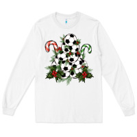 White Lightning Soccer Christmas Tree Long Sleeve Tee - RanaPortraitStore