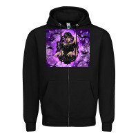 Black gothic girl night Zipper Hoodie - TumblerDesignByShophia